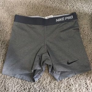 Gray Nike spandex